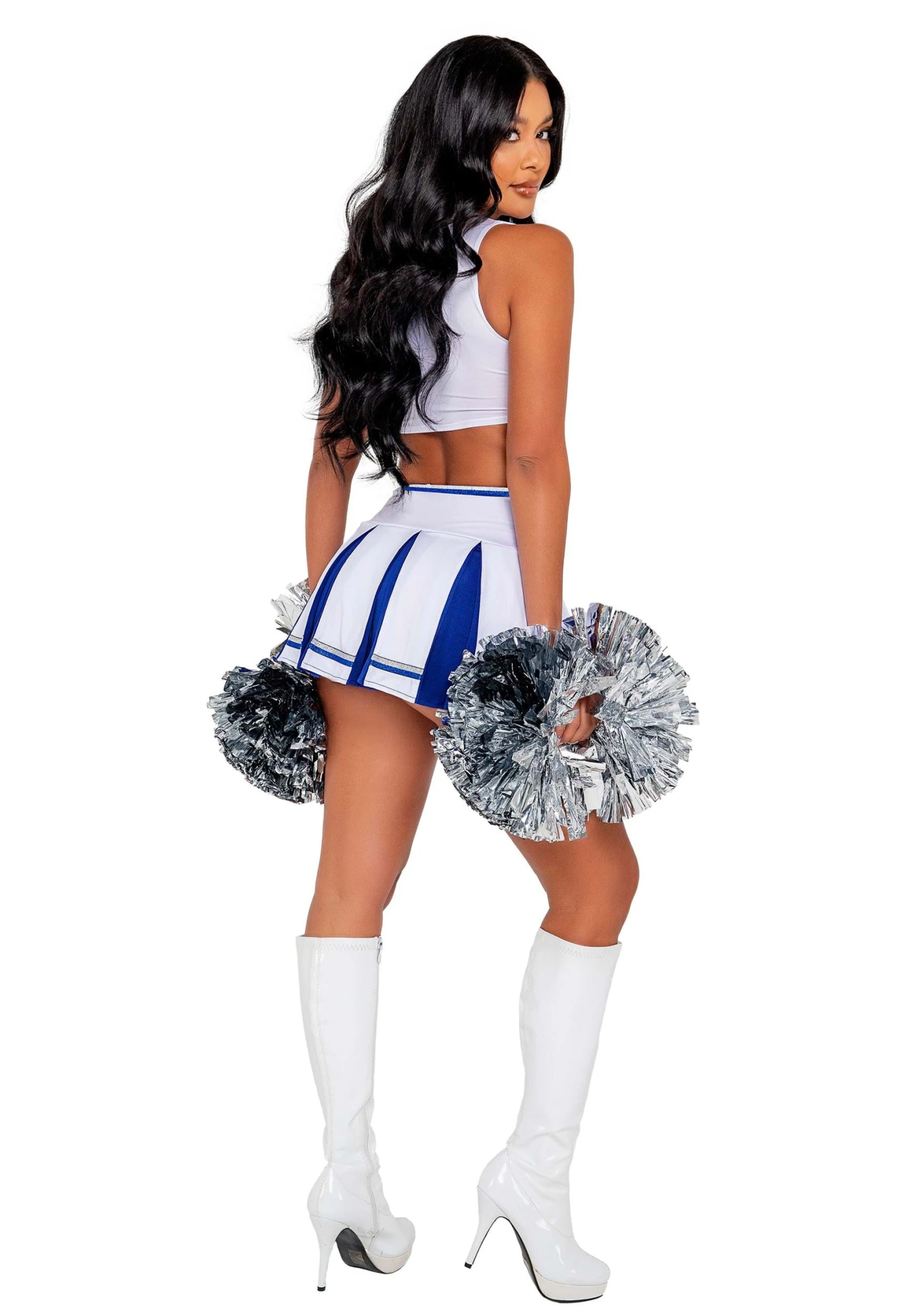 Roma Playboy Women's Cheer Squad Deluxe Costume 4 Roma Playboy Women's Cheer Squad Deluxe Costume - Image 2