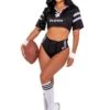 Roma Women's Football Playboy Costume 1 Roma Women's Football Playboy Costume -Halloween Costumes playboy womens football costume