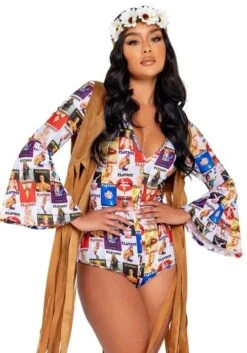 Roma Women's Playboy Groovy Babe Costume -Halloween Costumes playboy womens groovy babe costume 3
