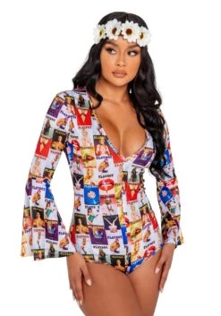Roma Women's Playboy Groovy Babe Costume -Halloween Costumes playboy womens groovy babe costume alt 2