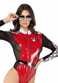 Roma Women's Playboy Race Car Driver Costume -Halloween Costumes playboy womens race car driver costume 1