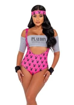 Roma Women's Playboy Retro Physical Costume 8 Roma Women's Playboy Retro Physical Costume -Halloween Costumes playboy womens retro physical costume 1