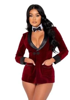 Roma Women's Playboy Smoking Jacket -Halloween Costumes playboy womens smoking jacket 1