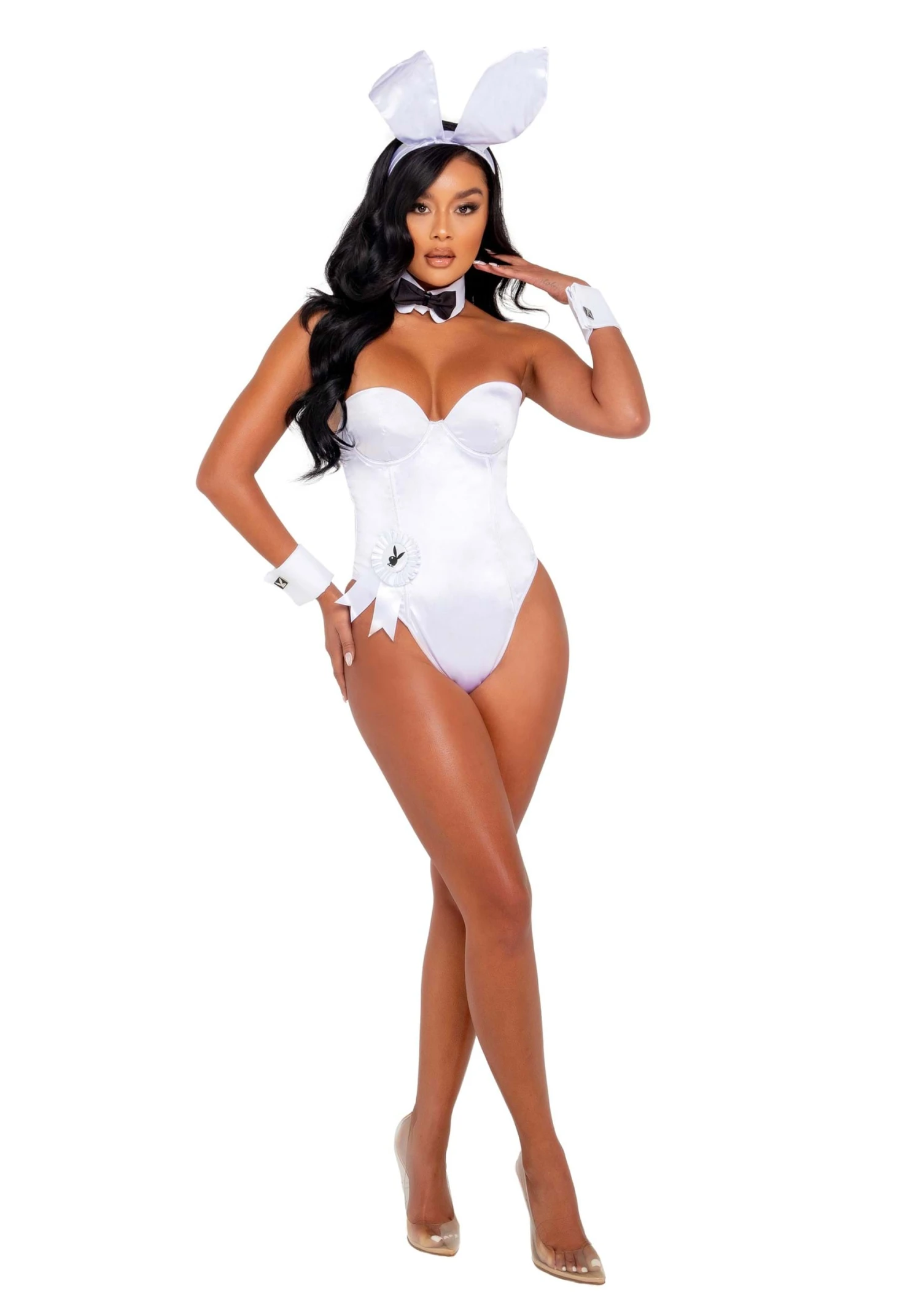 Roma Playboy White Bunny Costume For Women 3 Roma Playboy White Bunny Costume For Women