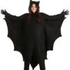 Plus Size Fleece Bat Costume For Adults -Halloween Costumes plus fleece bat costume
