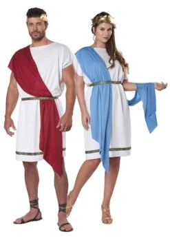 Plus Size Party Toga Costume For Adults
