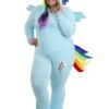 Women's Plus Size My Little Pony Rainbow Dash Costume -Halloween Costumes plus rainbow dash my little pony costume main