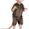 Plus Size Sewer Rat Costume For Adults -Halloween Costumes plus sewer rat costume