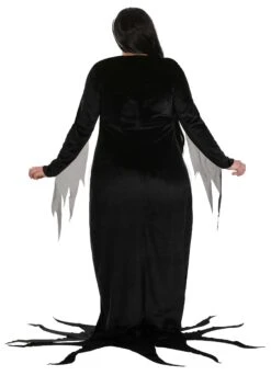 Plus Size 1960s Morticia Addams Costume For Women 8 Plus Size 1960s Morticia Addams Costume For Women -Halloween Costumes plus size 1960s morticia addams costume alt 1
