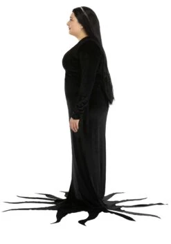 Plus Size 1960s Morticia Addams Costume For Women 9 Plus Size 1960s Morticia Addams Costume For Women -Halloween Costumes plus size 1960s morticia addams costume alt 2