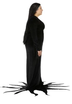 Plus Size 1960s Morticia Addams Costume For Women 10 Plus Size 1960s Morticia Addams Costume For Women -Halloween Costumes plus size 1960s morticia addams costume alt 3