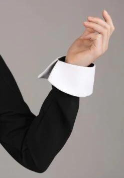 Plus Size 1960s Wednesday Addams Women's Costume -Halloween Costumes plus size 1960s wednesday addams costume alt 6