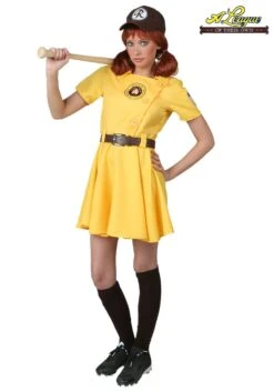 Women's Plus Size A League Of Their Own Kit Baseball Costume
