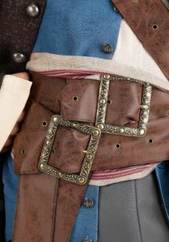 Captain Jack Sparrow Costume For Plus Size Men From Disney's Pirates Of The Caribbean -Halloween Costumes plus size adult authentic captain jack sparrow cos alt 4