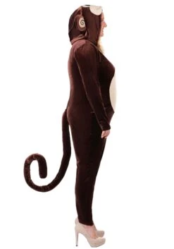 Plus Size Monkey Around Jumpsuit Costume For Women 11 Plus Size Monkey Around Jumpsuit Costume For Women -Halloween Costumes plus size adult female monkey around jumpsuit alt 3