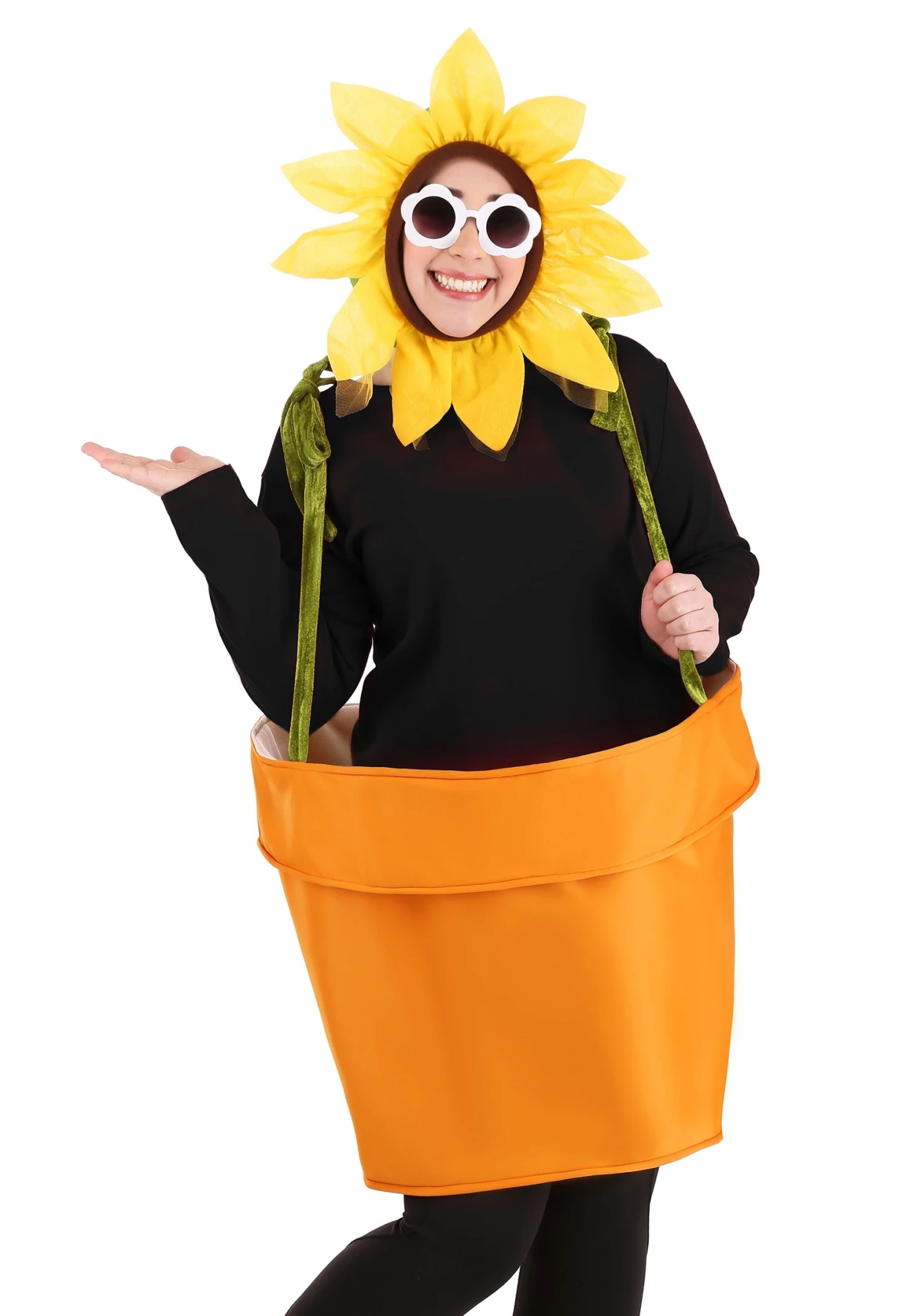 Adult Flower Pot Plus Size Costume 3 Adult Flower Pot Plus Size Costume