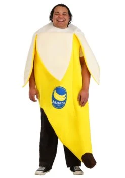 Plus Size Peeled Banana Costume For Adults 8 Plus Size Peeled Banana Costume For Adults -Halloween Costumes plus size adult peeled banana costume alt 1