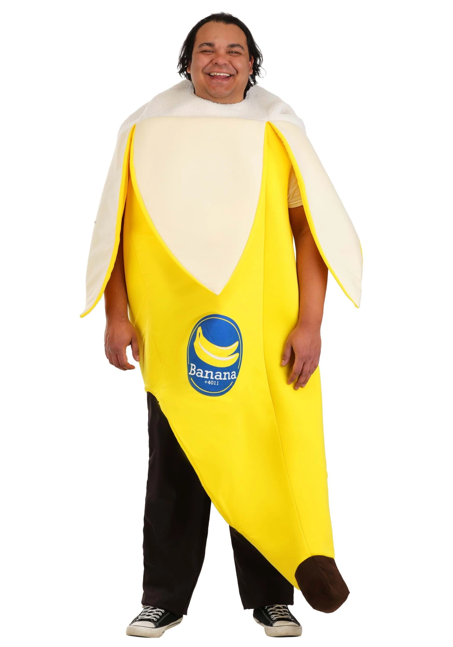 Plus Size Peeled Banana Costume For Adults 4 Plus Size Peeled Banana Costume For Adults - Image 2
