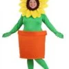 Plus Size Potted Flower Costume For Adults -Halloween Costumes plus size adult potted flower costume