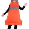Plus Size Traffic Cone Costume For Adults -Halloween Costumes plus size adult traffic cone costume