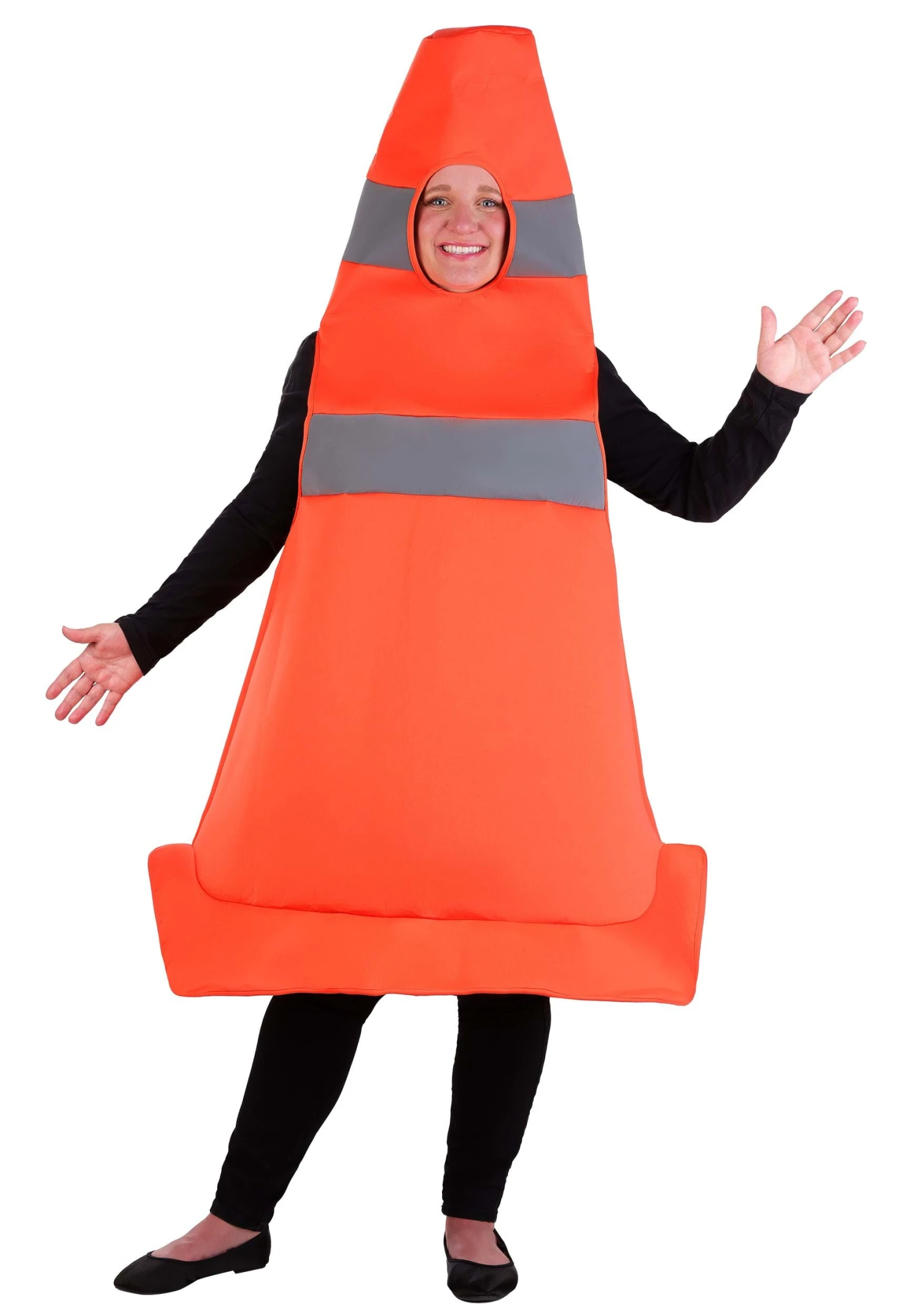 Plus Size Traffic Cone Costume For Adults 3 Plus Size Traffic Cone Costume For Adults