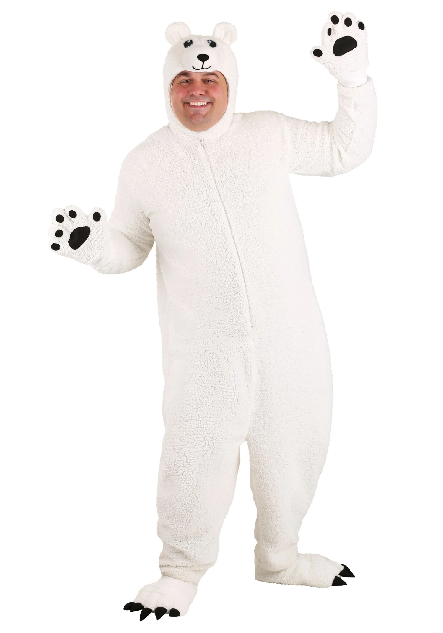 Plus Size Arctic Polar Bear Adult Costume 3 Plus Size Arctic Polar Bear Adult Costume