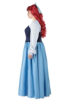 Disney Plus Size Little Mermaid Ariel Costume Dress For Women -Halloween Costumes plus size ariel blue dress costume alt 5