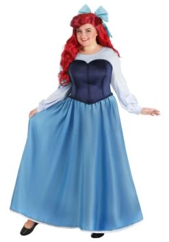 Disney Plus Size Little Mermaid Ariel Costume Dress For Women -Halloween Costumes plus size ariel blue dress costume alt 6