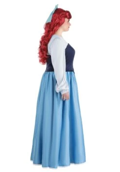 Disney Plus Size Little Mermaid Ariel Costume Dress For Women -Halloween Costumes plus size ariel blue dress costume alt 7