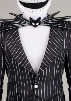 Plus Size Authentic Disney Jack Skellington Costume For Men 16 Plus Size Authentic Disney Jack Skellington Costume For Men -Halloween Costumes plus size authentic disney jack skellington costume alt 6