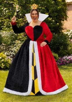 Women's Plus Size Authentic Disney Queen Of Hearts Costume Dresss 17 Women's Plus Size Authentic Disney Queen Of Hearts Costume Dresss -Halloween Costumes plus size authentic disney queen of hearts costume alt 4