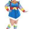 Women's Plus Size Authentic Rainbow Brite Costume 1 Women's Plus Size Authentic Rainbow Brite Costume -Halloween Costumes plus size authentic rainbow brite costume