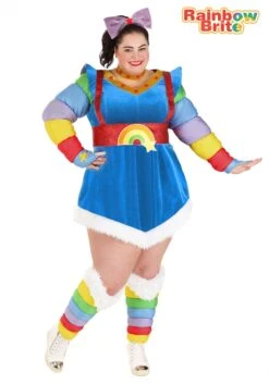 Women's Plus Size Authentic Rainbow Brite Costume