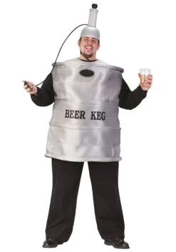 Fun World Men's Beer Keg Plus Size Costume