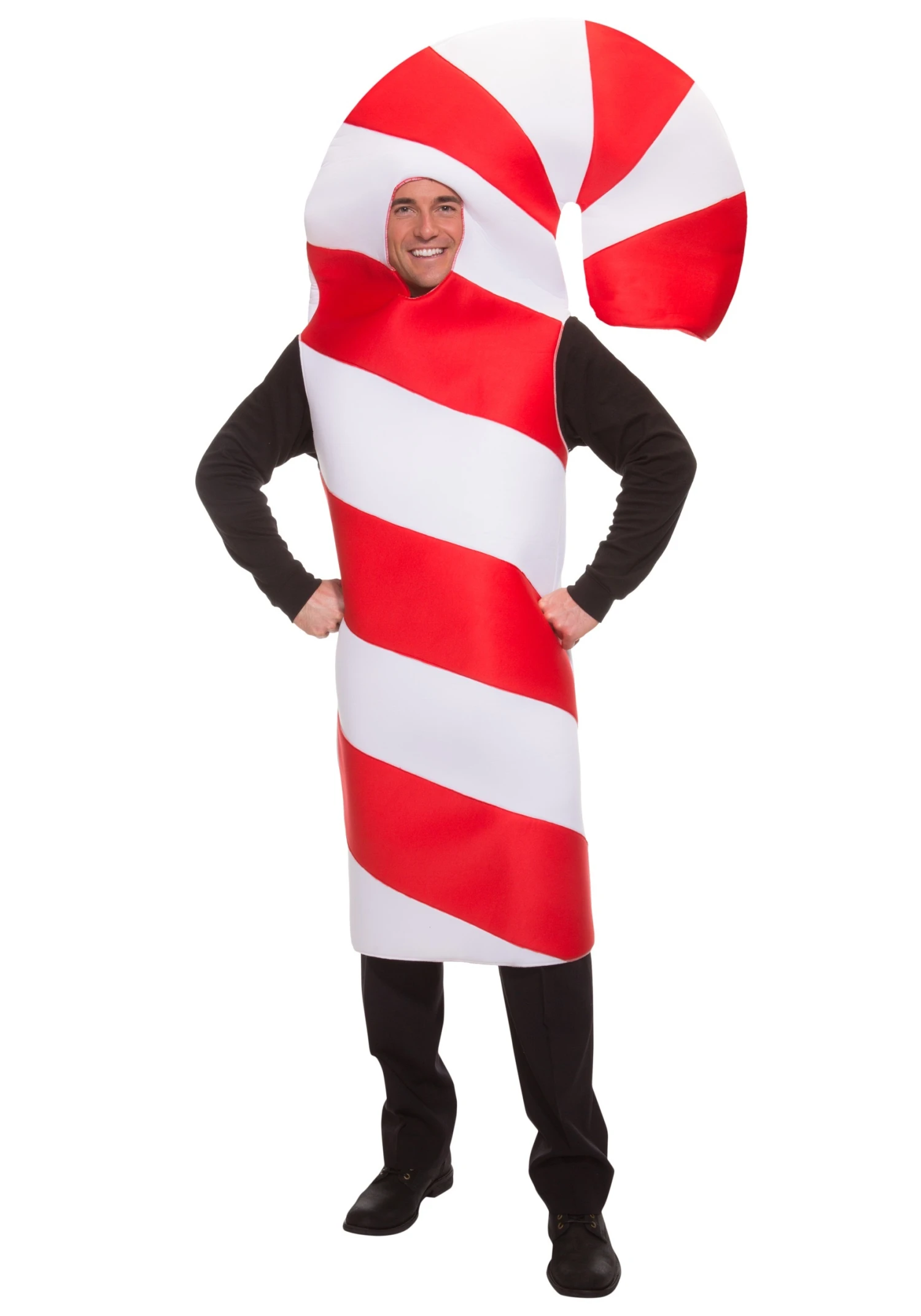 Adult Candy Cane Plus Size Costume 3 Adult Candy Cane Plus Size Costume