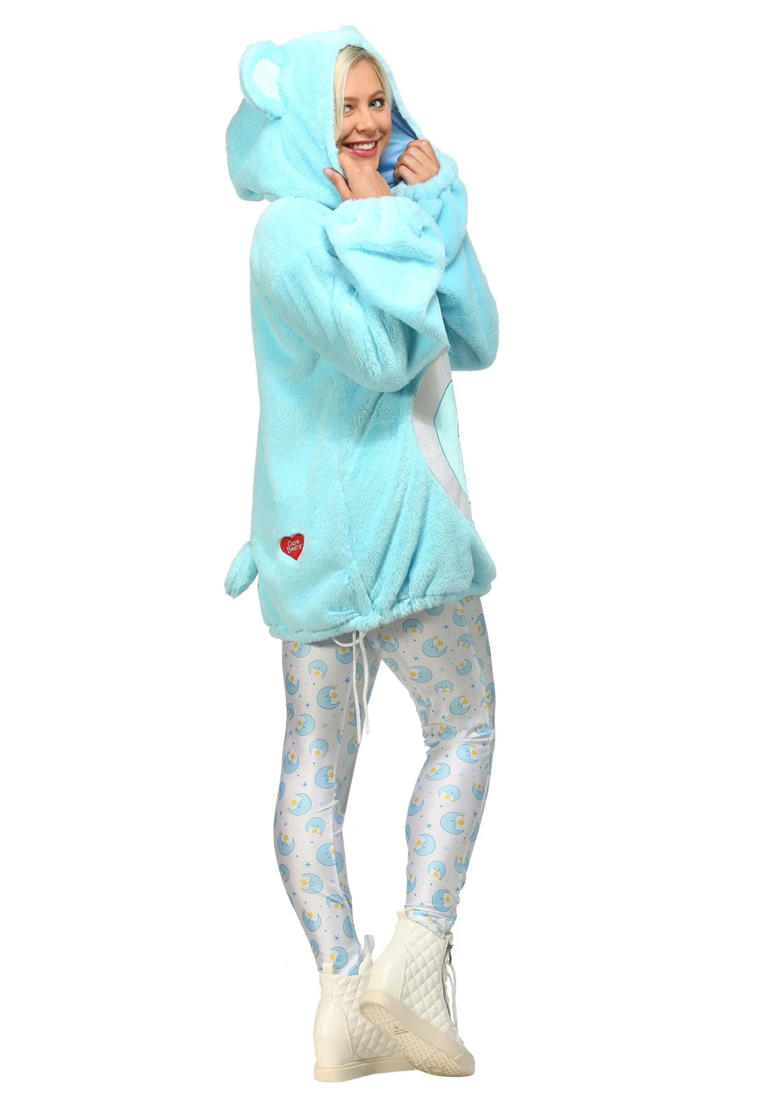 Plus Size Care Bears Women's Deluxe Bedtime Bear Costume 4 Plus Size Care Bears Women's Deluxe Bedtime Bear Costume - Image 2