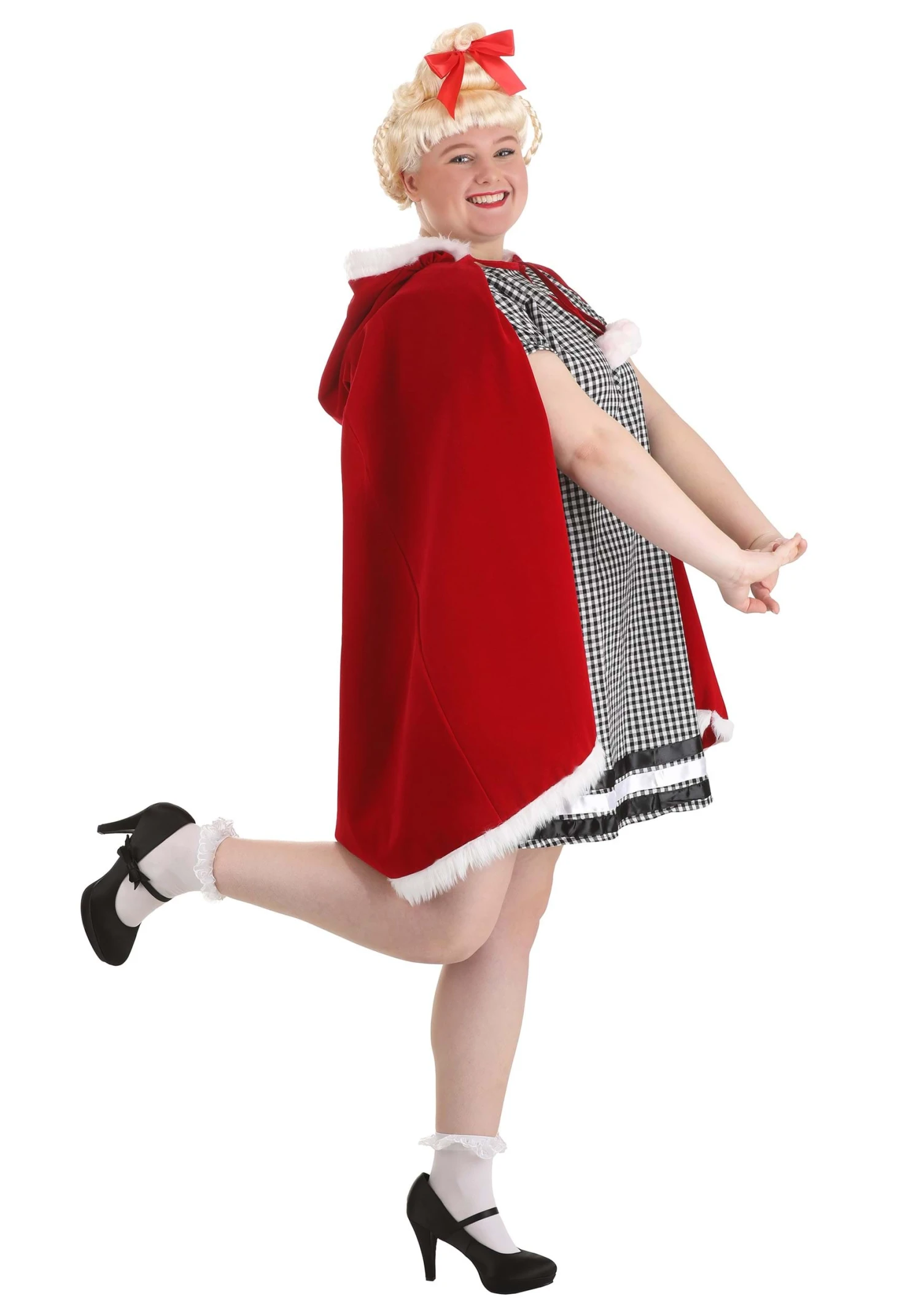 Plus Size Dr. Seuss Cindy Lou Who Women's Costume Dress 5 Plus Size Dr. Seuss Cindy Lou Who Women's Costume Dress - Image 3