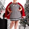 Plus Size Dr. Seuss Cindy Lou Who Women's Costume Dress 2 Plus Size Dr. Seuss Cindy Lou Who Women's Costume Dress -Halloween Costumes plus size christmas girl costumeupdated