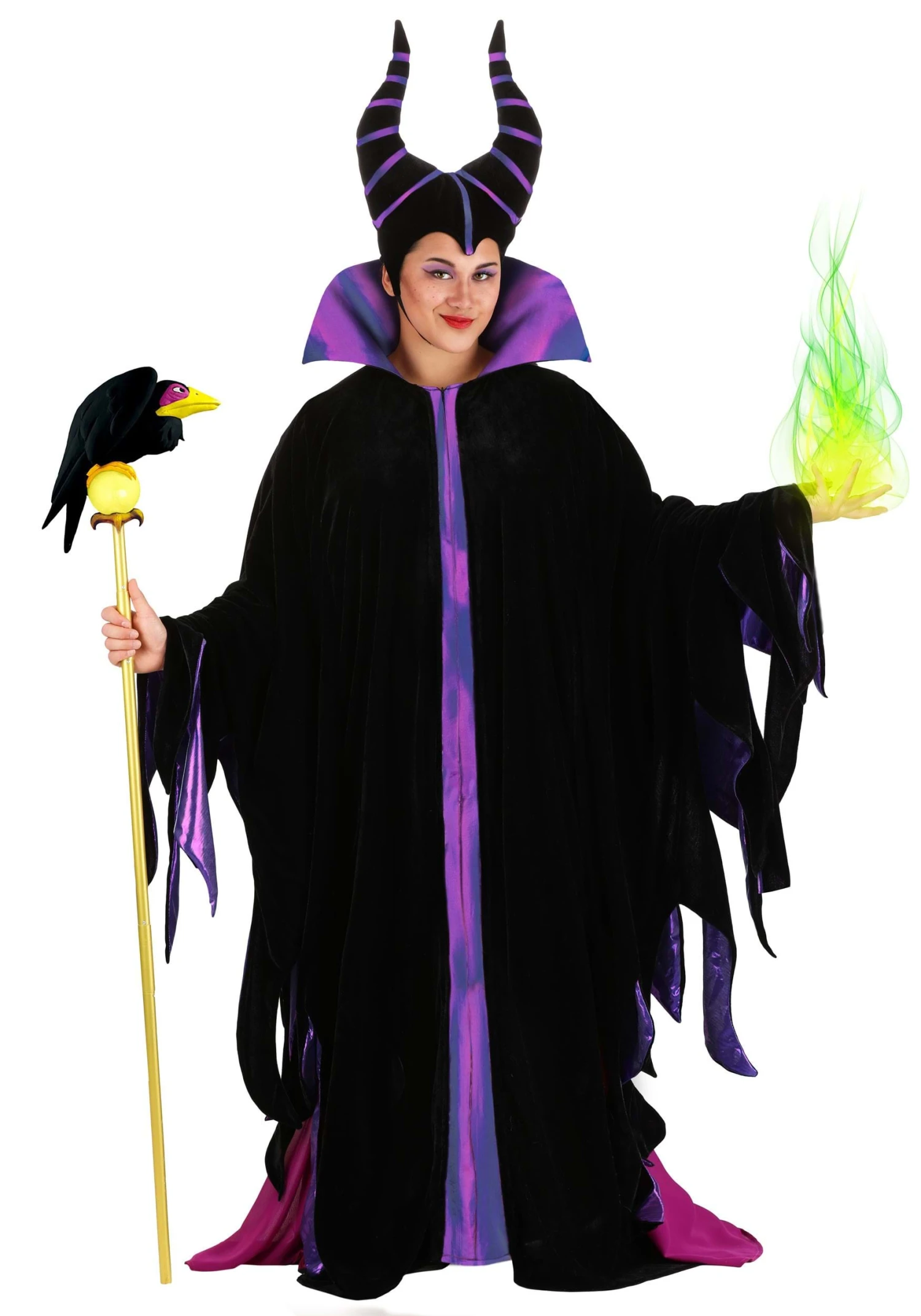 Plus Size Women's Classic Disney Maleficent Costume 5 Plus Size Women's Classic Disney Maleficent Costume - Image 3