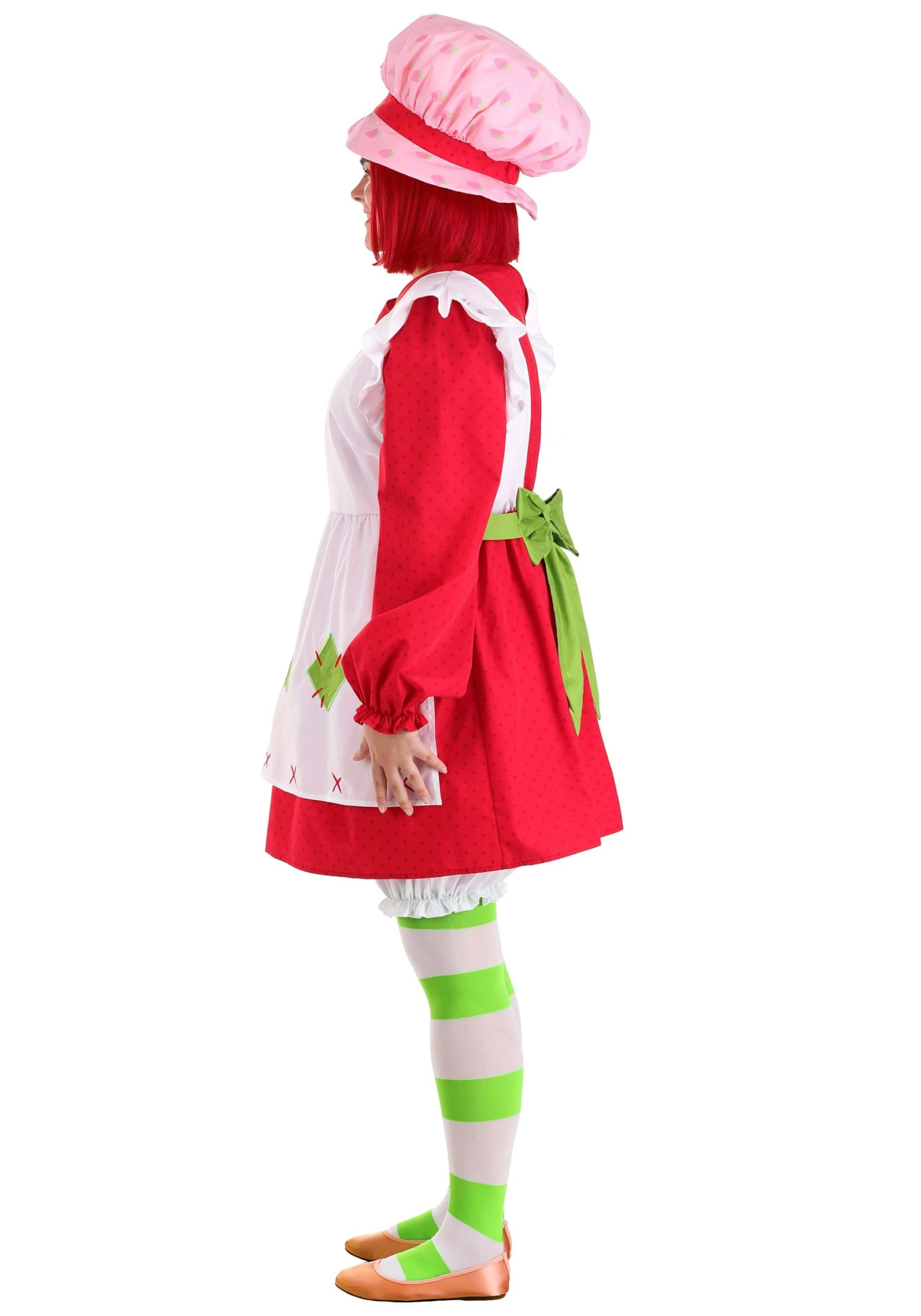 Women's Plus Size Classic Strawberry Shortcake Costume 5 Women's Plus Size Classic Strawberry Shortcake Costume - Image 3