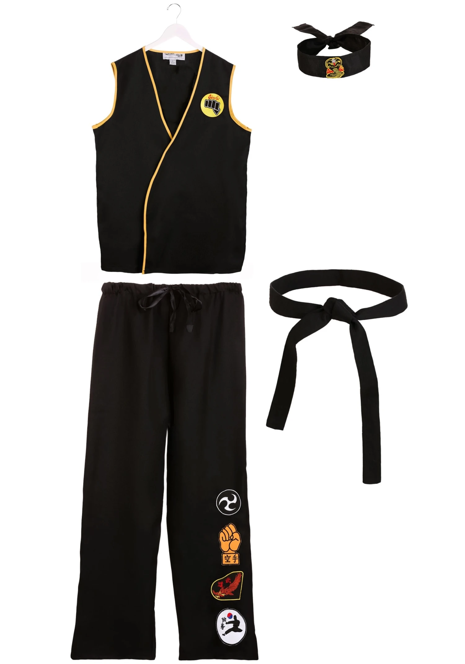Plus Size Adult Cobra Kai Costume 9 Plus Size Adult Cobra Kai Costume - Image 7
