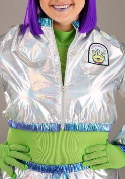 Cosmonaut Alien Plus Size Costume For Women -Halloween Costumes plus size cosmonaut alien costume alt 4