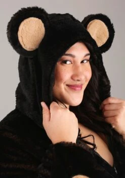 Plus Size Women's Cozy Brown Bear Costume -Halloween Costumes plus size cozy brown bear womens costume alt 4