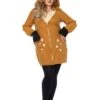 LEG AVENUE Women's Plus Size Cozy Fawn Costume -Halloween Costumes plus size cozy fawn costume
