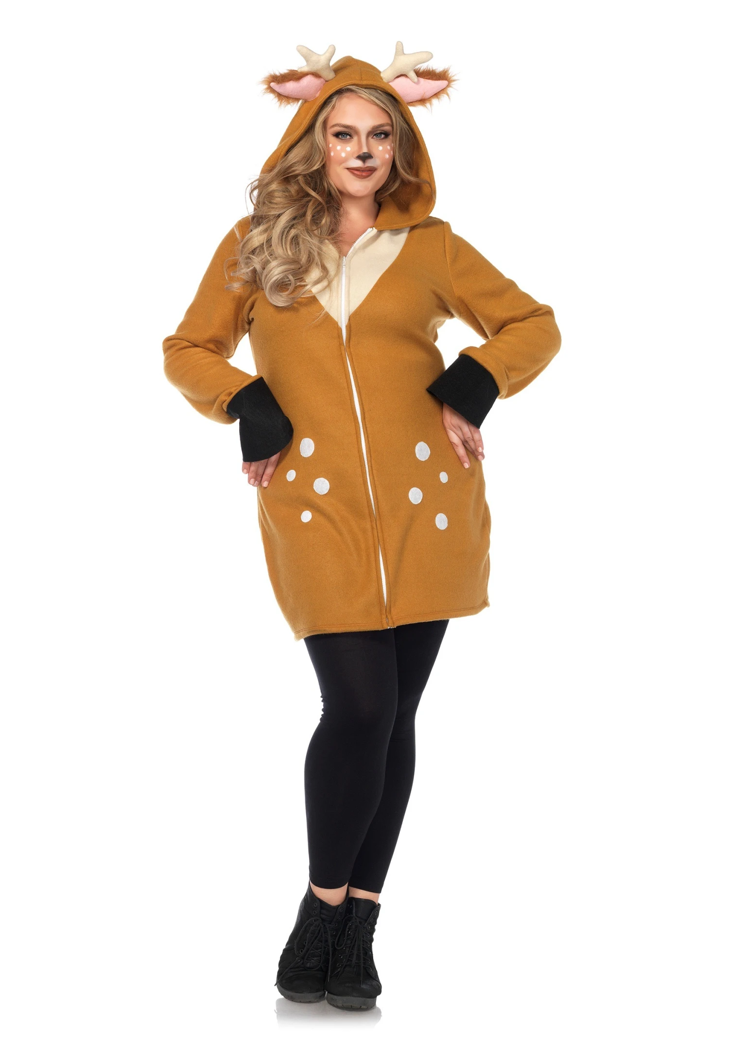 LEG AVENUE Women's Plus Size Cozy Fawn Costume 3 LEG AVENUE Women's Plus Size Cozy Fawn Costume