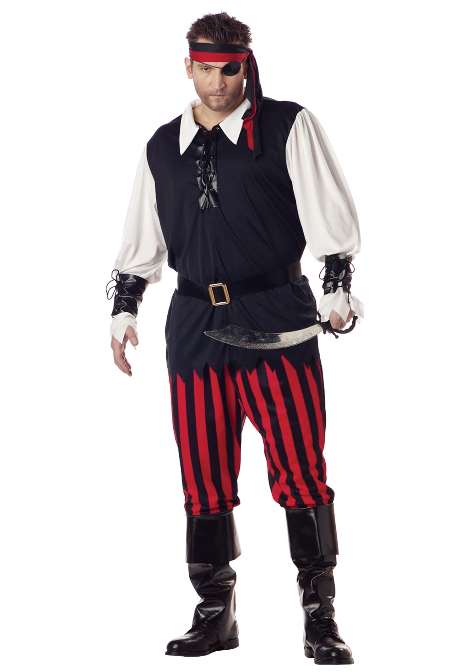 Plus Size Men's Cutthroat Pirate Costume 3 Plus Size Men's Cutthroat Pirate Costume