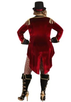 Plus Size Dark Ringmaster Costume For Women 14 Plus Size Dark Ringmaster Costume For Women -Halloween Costumes plus size dark ringmaster costume for women alt 1