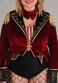 Plus Size Dark Ringmaster Costume For Women 16 Plus Size Dark Ringmaster Costume For Women -Halloween Costumes plus size dark ringmaster costume for women alt 3