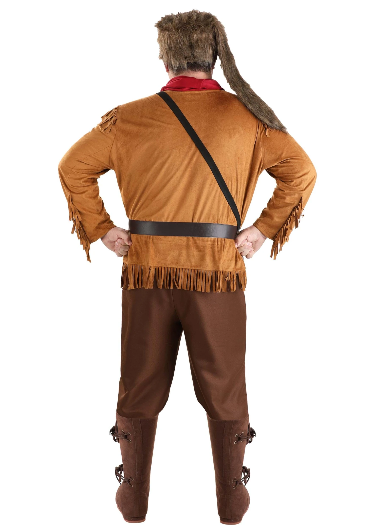 Plus Size Davy Crockett Costume For Men 4 Plus Size Davy Crockett Costume For Men - Image 2