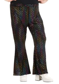 Plus Size Dazzling Disco Costume Pants For Men